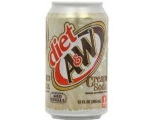 A&W Diet Creme Soda Can 355mL