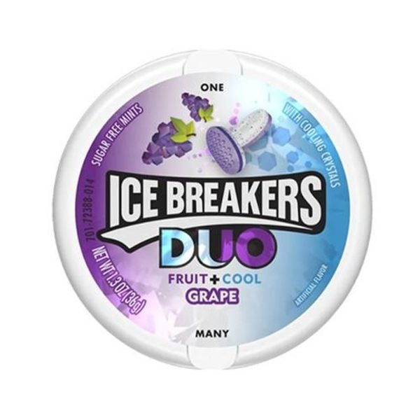 US Ice Breakers Duo Fruit + Cool Grape 36g