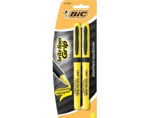 Bic Bright Liner Grip 2pk