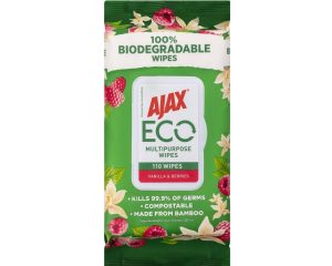 Ajax Eco Antibacterial Disinfectant Cleaning Wipes 110 pack