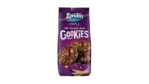 London Biscuits Triple Milk Chocolate Chunk Cookies, 160g