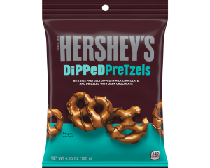 HERSHEY'S DiPPeD PreTzels Milk Chocolate Snack 120g